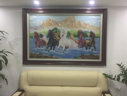 Tranh Đá Quý Mã Đáo Thành Công Ngựa Núi LV0033